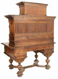 Antique Desk, Burled Walnut Fine Continental, Writing Desk,1800s, Gorgeous! - Old Europe Antique Home Furnishings