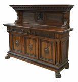 Antique Dining Set, Sideboards, Table, Renaissance Revival Carved Walnut, Gorgeous Set!! - Old Europe Antique Home Furnishings