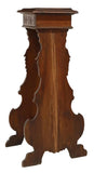 Antique Pedestal, Stand, Hall, Italian Renaissance Revival Walnut, Late 1800's! - Old Europe Antique Home Furnishings
