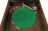 Antique Phonograph, Columbia Grafonola, American Oak, Hand Crank, Records, 1900s - Old Europe Antique Home Furnishings