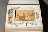 Antique Photo Album, Victorian Musical, Brass Bound, Circa 1880's, 19th Century! - Old Europe Antique Home Furnishings