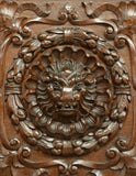Antique Sideboard, Italian Renaissance Revival Walnut, Lions, Foliate, 1900's - Old Europe Antique Home Furnishings