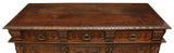 Antique Sideboard, Motorized TV Stand, Continental Carved Walnut Stand!! - Old Europe Antique Home Furnishings
