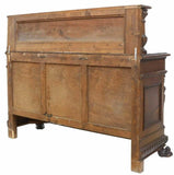 Antique Sideboard, Renaissance Revival Carved Walnut, Early 1900's, Gorgeous! - Old Europe Antique Home Furnishings
