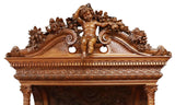 Antique Sideboards, Monumental, Renaissance Revival Walnut, Pair, Carved, 1800s - Old Europe Antique Home Furnishings
