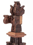 Antique Spires, Carved Oak, Set of Three 3 Gothic Style C, Lighting, 1900's! - Old Europe Antique Home Furnishings