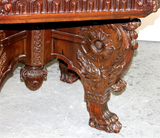 Antique Table, Foyer, Italian Baroque, Octagonal Pedestal Table, Early 1800's! - Old Europe Antique Home Furnishings