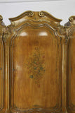 Antique Armoire, Wardrobe, Italian Venetian Style, Triple Door, Bombe, 1900's ! - Old Europe Antique Home Furnishings