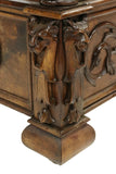 Antique Bed, Tester, Well-Carved Renaissance Revival, Four Poster, Canopy 1800's - Old Europe Antique Home Furnishings