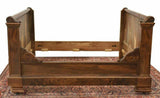 Antique Beds, Alcove Day, (S) A Pair (2) French Carved Walnut, 1800's, Handsome! - Old Europe Antique Home Furnishings