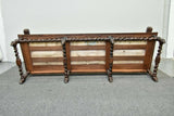 Antique Bench / Settle, European Style, Jacobean, Walnut, 1800s, Gorgeous! - Old Europe Antique Home Furnishings