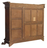 Antique Bookcase, Italian Renaissance Revival, Carved, Walnut, Early 1900s! - Old Europe Antique Home Furnishings