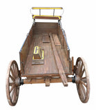 Antique Buckboard, Horse Drawn, Painted, Iron Bound Spoke Wheels!! - Old Europe Antique Home Furnishings