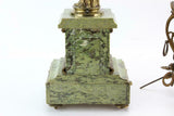 Antique Candelabra, Bronze and Marble, Green, 19th Century, 1800s, Gorgeous!! - Old Europe Antique Home Furnishings