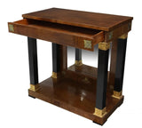 Antique Empire Console, Pier Mirror, Continental, Gilt Bronze, Ormolu, 1800's - Old Europe Antique Home Furnishings