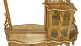 Antique Hall Console, Giltwood, Painted, Louis XV Style, Shelves, Early 1900s! - Old Europe Antique Home Furnishings