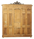 Antique Hall Tree, Italian Renaissance Revival, Carved Wood, Crest, Walnut, 1800 - Old Europe Antique Home Furnishings