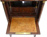 Antique Secretaire A Abattant, Desk, French Empire Style, Mahogany, Gilt, 1800s - Old Europe Antique Home Furnishings