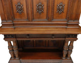 Antique Sideboard, Italian Renaissance Revival, Walnut, Foliate, Early 1900's!! - Old Europe Antique Home Furnishings