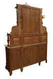 Antique Sideboard, Marble-Top, Walnut, Renaissance Revival, Carved,18/1900s!! - Old Europe Antique Home Furnishings