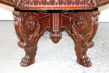 Antique Table, Foyer, Italian Baroque, Octagonal Pedestal Table, Early 1800's! - Old Europe Antique Home Furnishings
