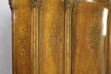 Antique Armoire, Wardrobe, Italian Venetian Style, Triple Door, Bombe, 1900's ! - Old Europe Antique Home Furnishings