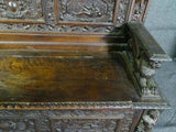Antique Hall Bench / Seat, Carved Griffin Italian Hall Seat, 18th / 19th C.!! - Old Europe Antique Home Furnishings