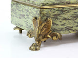 Antique Candelabra, Bronze and Marble, Green, 19th Century, 1800s, Gorgeous!! - Old Europe Antique Home Furnishings