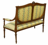 Antique Salon Set, Louis XVI Style Upholstered Salon Settee Sofa With 2 Chairs!! - Old Europe Antique Home Furnishings
