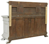 Antique Sideboard, Carved, Italian Renaissance Revival, Painted, Drawers, 20th! - Old Europe Antique Home Furnishings