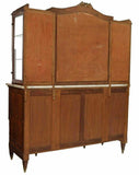 Antique Sideboard, French Louis XVI Style Burlwood Display, Gilt Metal, 1900's!! - Old Europe Antique Home Furnishings