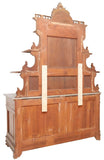 Antique Sideboard, Italian Marble-Top, Carved, Foliate, Display, 19th C, 1800s - Old Europe Antique Home Furnishings