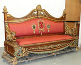 Antique Sofa, Exceptional, Italian Carved Walnut with Griffins, 19th C 1800s!! - Old Europe Antique Home Furnishings