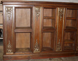 Antique Bookcase, Monumental French Napoleon III Open Shelf, Approx 22 Feet Long - Old Europe Antique Home Furnishings