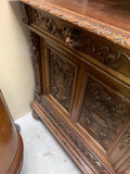 Antique Buffet A Deux Corps, Henri II Style Walnut, 19th C., 1800's, Stunning!! - Old Europe Antique Home Furnishings