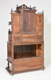 Antique Buffet / Cabinet Breton Style Heavily Carved, Figural, Personal Relief! - Old Europe Antique Home Furnishings