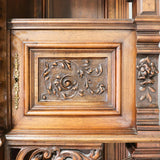 Antique Buffet, Sideboard Renaissance Style Heavily Carved Walnut, 19th / 20th C - Old Europe Antique Home Furnishings
