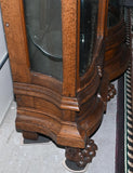 Antique Cabinet, Glass Display, Large, Windowed, Carved, Museum Quality, 1800s! - Old Europe Antique Home Furnishings