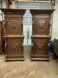 Antique Cabinets, Dutch Wedding, Well Carved, Pair, Gorgeous 1800's!! - Old Europe Antique Home Furnishings