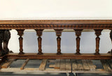 Antique Table, French Baroque, Carved, Griffin Base, Columnar Supports, 1800s!! - Old Europe Antique Home Furnishings