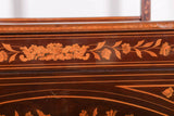 Antique Beds, Pair, Herts Bros Marquetry Inlaid Dutch Style Twin Size, 1800s! - Old Europe Antique Home Furnishings