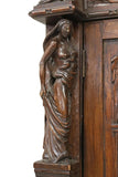 Antique Bookcase, Secretary, Spanish Renaissance Revival, Carved, Early 1900s! - Old Europe Antique Home Furnishings