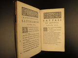 Antique Books, Mythology Rome, Juvenal Poetry Satires Stoic Philosophy, 1690!! - Old Europe Antique Home Furnishings