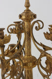 Antique Candelabra, Gothic Gilt Bronze Floor Standing, 11 Candleholders! - Old Europe Antique Home Furnishings