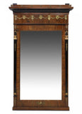 Antique Empire Console, Pier Mirror, Continental, Gilt Bronze, Ormolu, 1800's - Old Europe Antique Home Furnishings