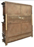 Antique Sideboard / Buffet Cabinet, Renaissance Revival Figural Carved, 1900's!! - Old Europe Antique Home Furnishings