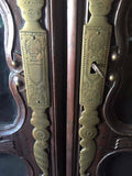 Antique Armoire or Bookcase, French Henri II Style Carved Oak,19th C., 1800's! - Old Europe Antique Home Furnishings