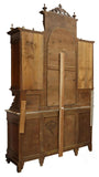 Antique Sideboard, Marble-Top, Breakfront, Italian Renaissance Revival, 1900's! - Old Europe Antique Home Furnishings