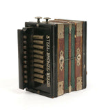 Antique Accordion, "Steel Bronze Reeds", 1800's, Ebonized Musical Instrument - Old Europe Antique Home Furnishings