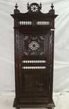 Antique Armoire Wardrobe, French Breton, Single Door Robe Armoire, Coat Closet!! - Old Europe Antique Home Furnishings